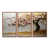 Toile avec cadre flottant brun