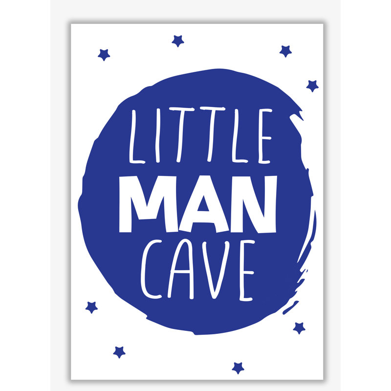 Little Man Cave Circle - Print, No Frame, 42 cm H x 30 cm W x 1 cm D