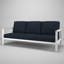 Canapé d'extérieur en métal avec coussin Sunbrella Townsend-1309216590-1309216588