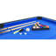 Table de billard 6 pieds avec plateau de tennis de table - noir avec feutre bleu-127343649