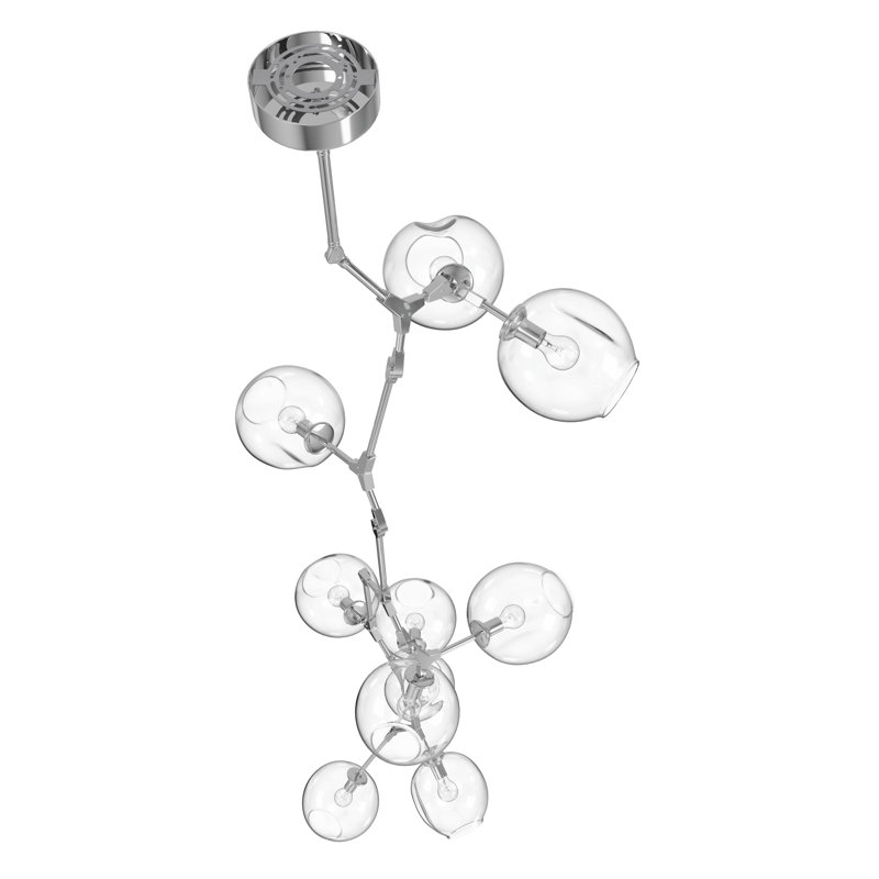 Fairfax 10 - Light Chandelier, Matte Chrome