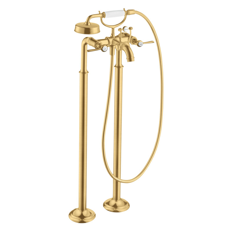 Montreux Tub Filler, Brushed Gold Optic, Lever