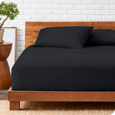 Microfiber Fitted Sheet with Pillowcase Set