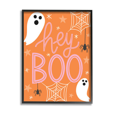 Hey Boo, orange, Halloween, at-309