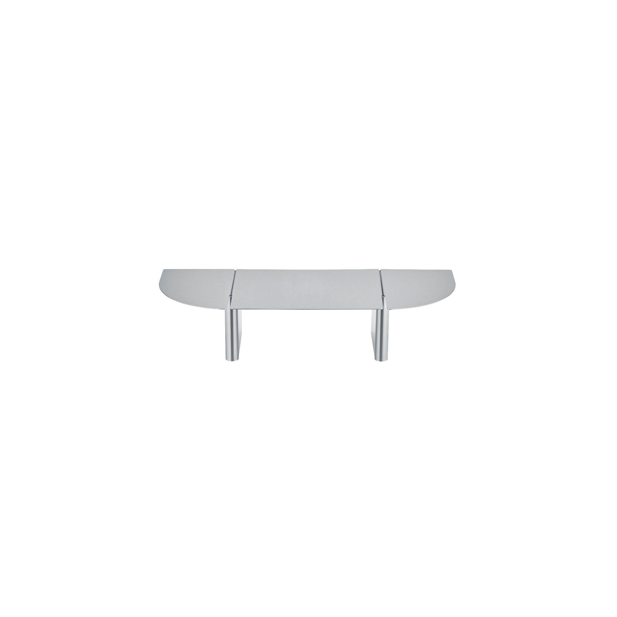 Oru Stainless Steel Floating Shelf, Brushed Stainless