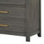 Commode de chambre à 5 tiroirs Gris
