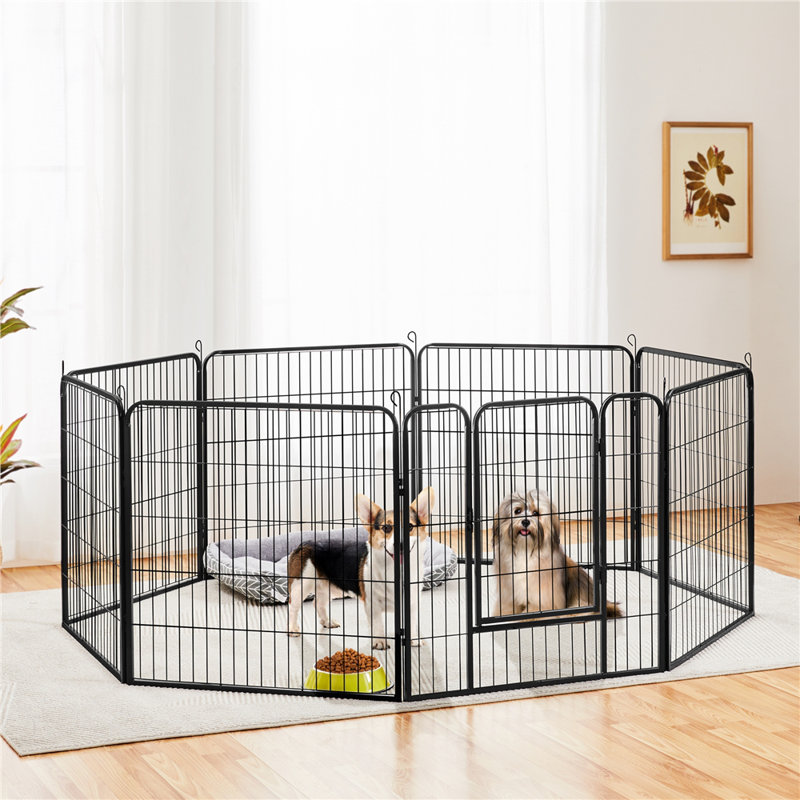 Metal Exercise Pen With Door, 8 pcsca 80 x 80 cm