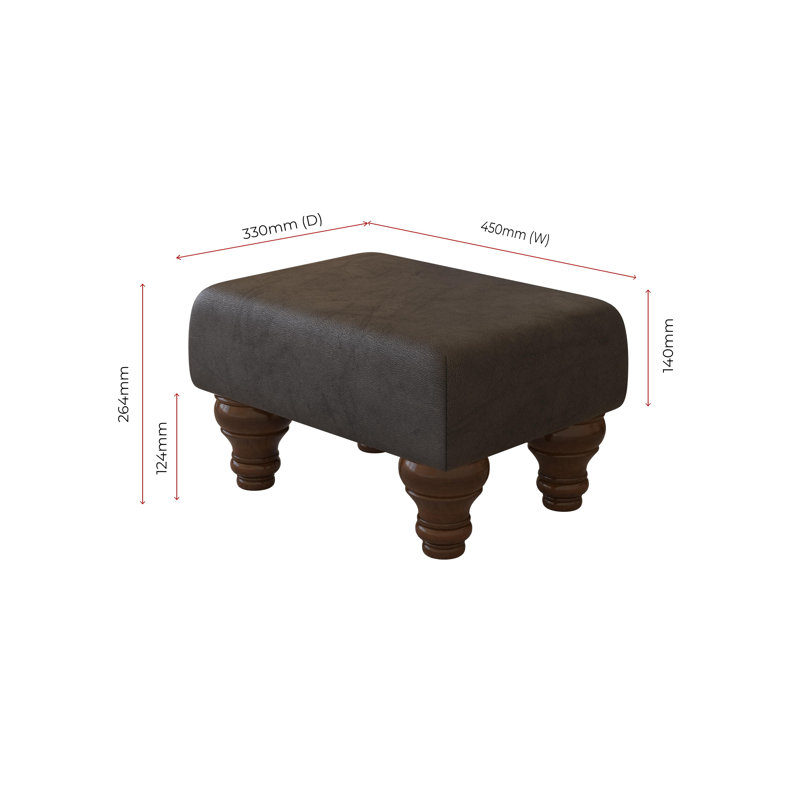 Collado Wood Turned Leg, Mahogany, Style Leather, Black