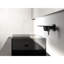 Robinet de salle de bain en cascade au fini noir mat, fabriqué en laiton, simple pour un ajustement facile de l'eau, lavabo à conception d'espace, composé d'un contrôle simple, style moderne-121628435