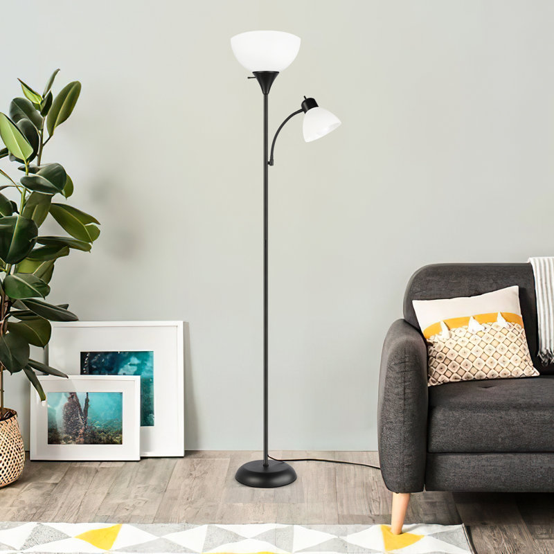 Neydelin 71'' LED Dimmable Torchiere Floor Lamp with Reading Light