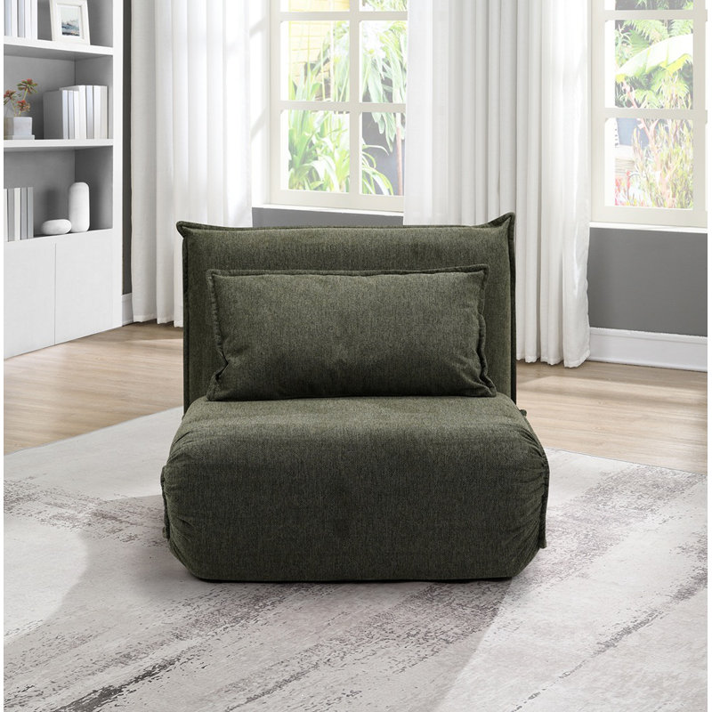 Single Green Futon Chair