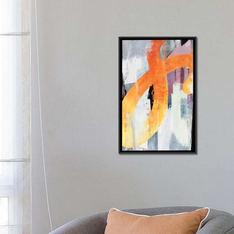 «Infinite II», reproduction sur toile, H 26 po x l 18 po x P 1,5 po, Toile avec cadre flottant noir, Pas de tapis
