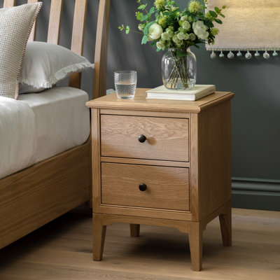 45cm W Solid Wood Bedside Table
