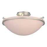 Simple Lines Bowl Semi Flush Mount