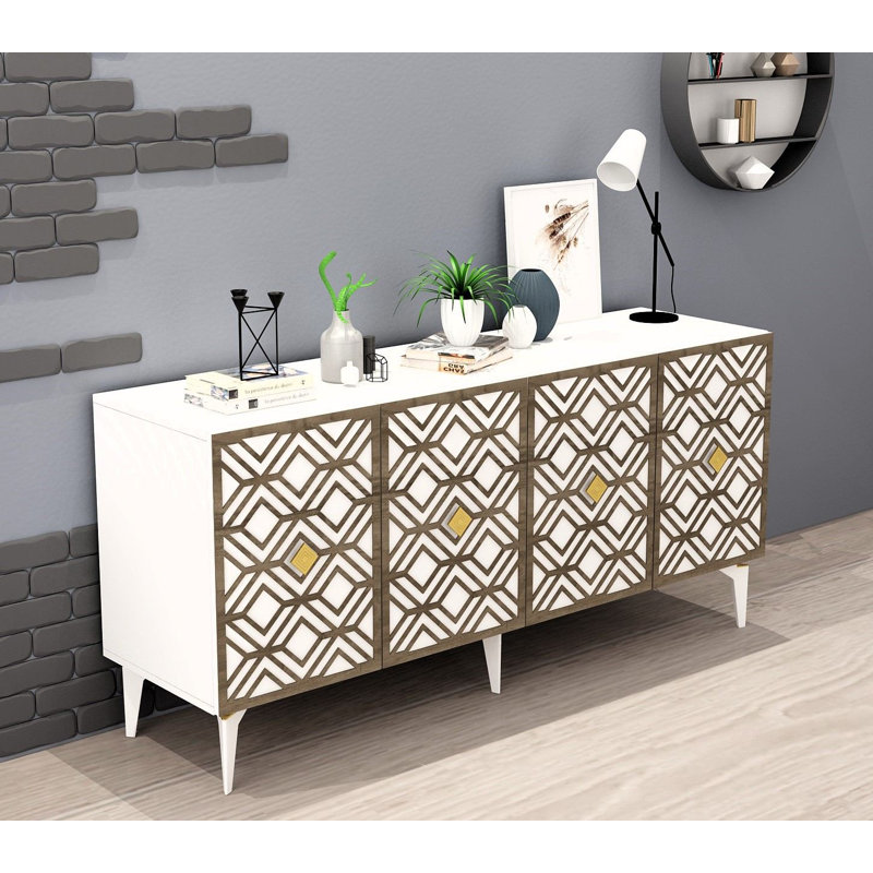 Olivia 150cm Console Table, White