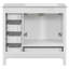 Meuble-lavabo blanc 36 po avec lavabo en céramique 36 po
