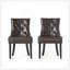 CHAISE DE CHASSEUR CHINEY - KD, design contemporain avec coutures en losange touffetées et accoudoirs inclinés pour plus de confort et de style