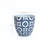 Blue and White Flower Pattern Round Tapered Tall Mgo Planter, Indoor and Outdoor-1291032975