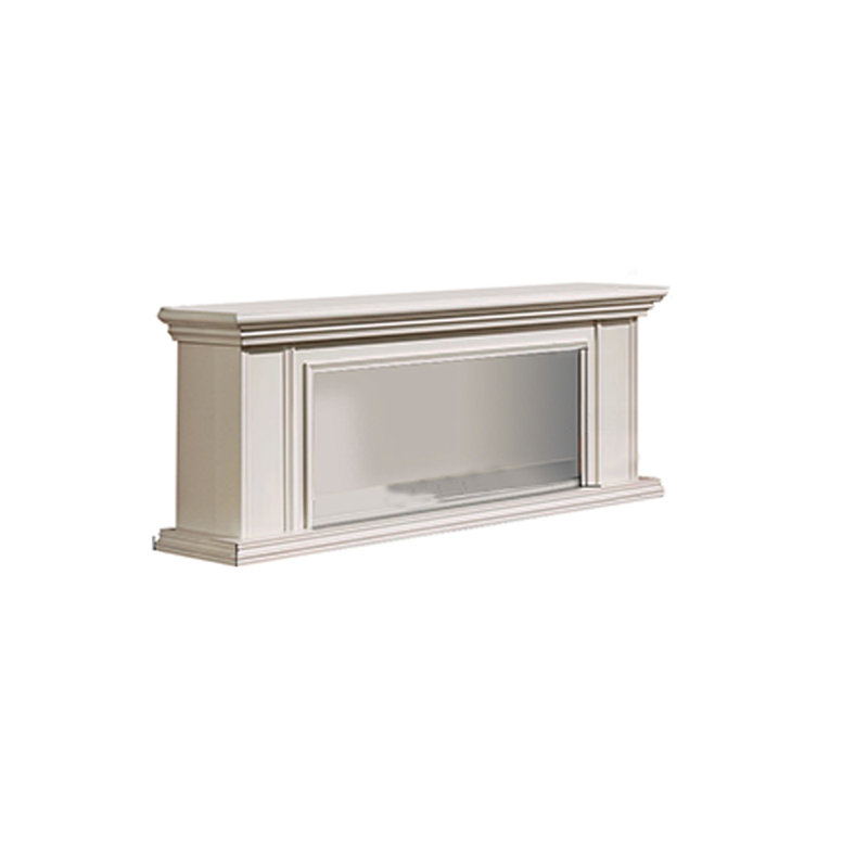Meuble télé American Fireplace, L 59,06 po, Ivoire ivoire