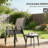 Stackable Chairs,Set Of 4 Outdoor Dining Chairs-1643925824