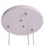 Luminaire suspendu contemporain à configuration à 3 lumières