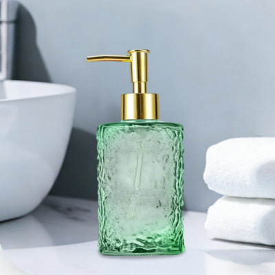 Bouteille d'eau abordable Bouteille de savon liquide portative de style pompe Bouteilles de lotion en verre Shampooing et bouteilles de lavage pour le corps pour les hôtels et les bistro