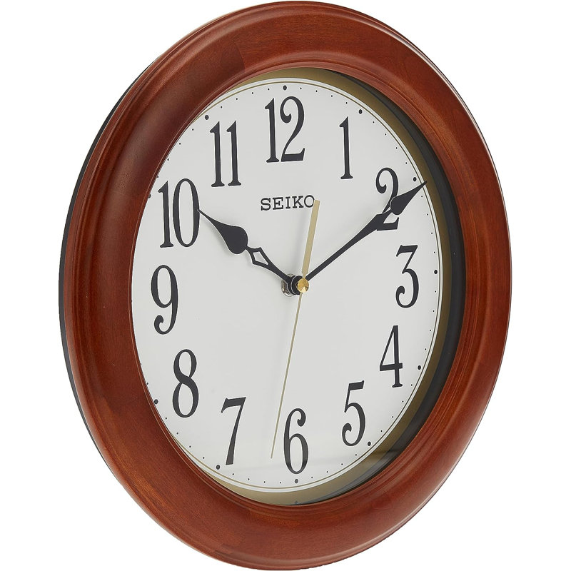 QXA522BLH Wall Clock, Brown