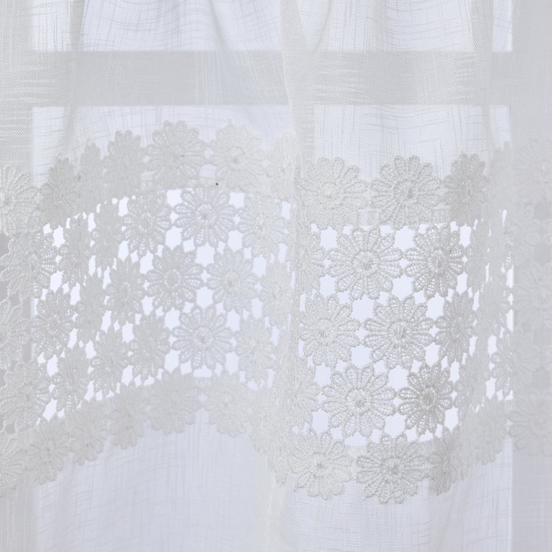 Tailored Cafe Curtain, 56" W x 24" L