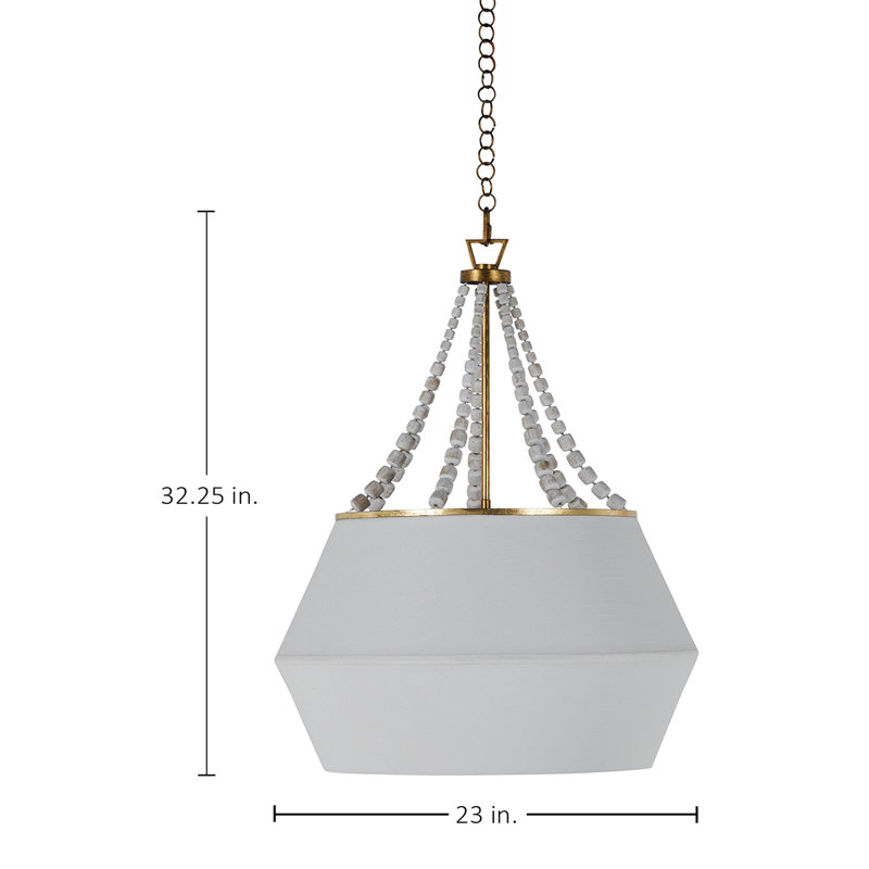 Soma 1 - Light Single Dome Pendant with Wood Accents