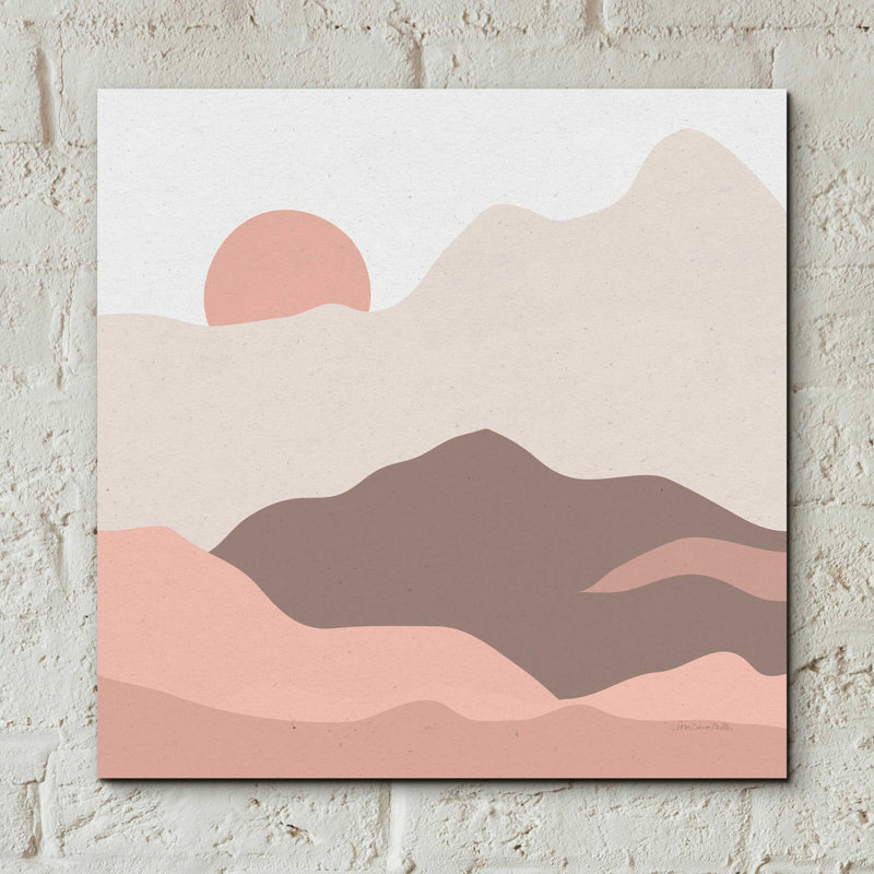«Mountainous II» par Sara Zieve Miller, art mural en verre acrylique, H 12 po x l 12 po x P 0,13 po