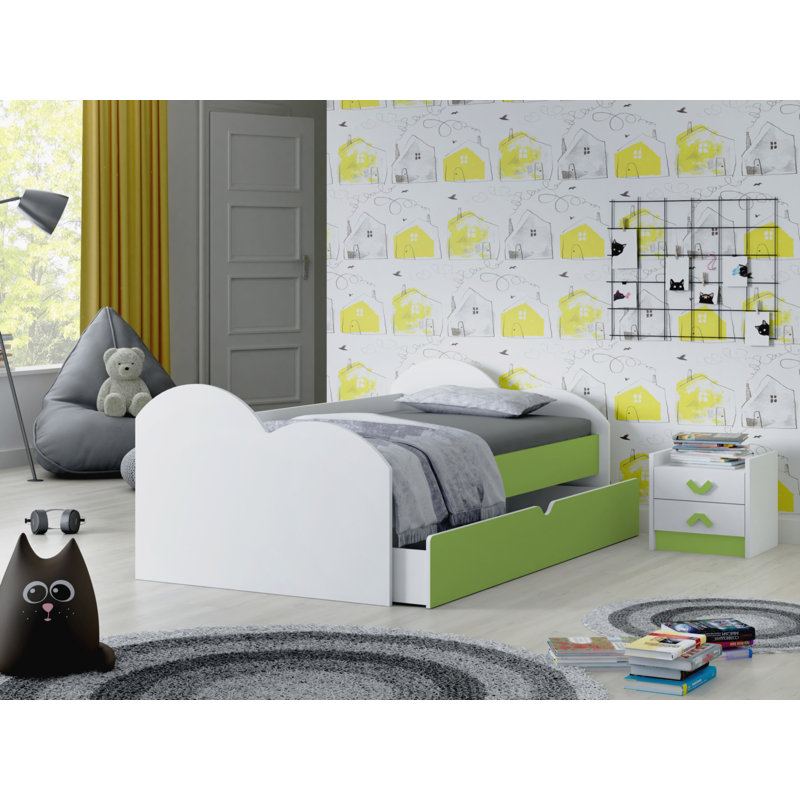 Geary European Toddler (80 X 160cm) Cabin Bed with Storage Included, Green