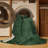 Machine Washable Solid Green Area Rug-1514147757