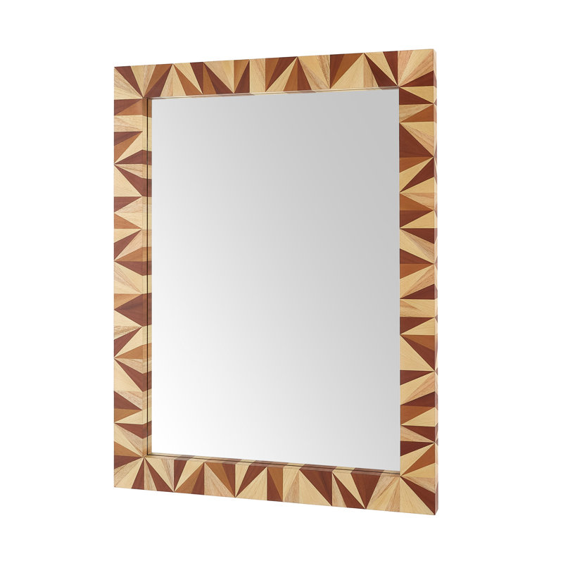 Calico Rectangle Solid Wood Mirror