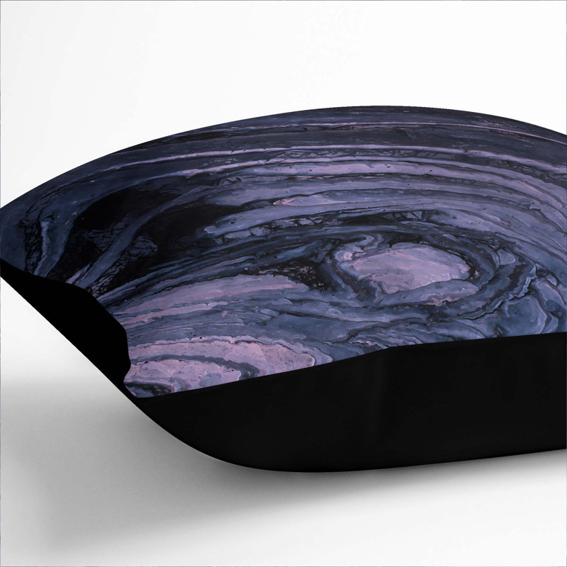 Luscious Vibes Cushion with Filling, 40cm H x 40cm W x 15cm D, Black
