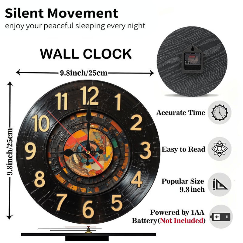 Horloge vinyle