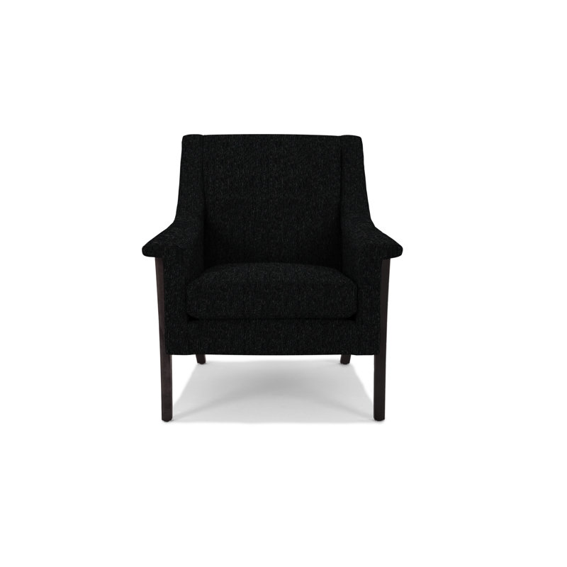 Fauteuil Arlo, Wengé, Polyester onyx