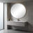 28-inch Black Round Wall Mirror