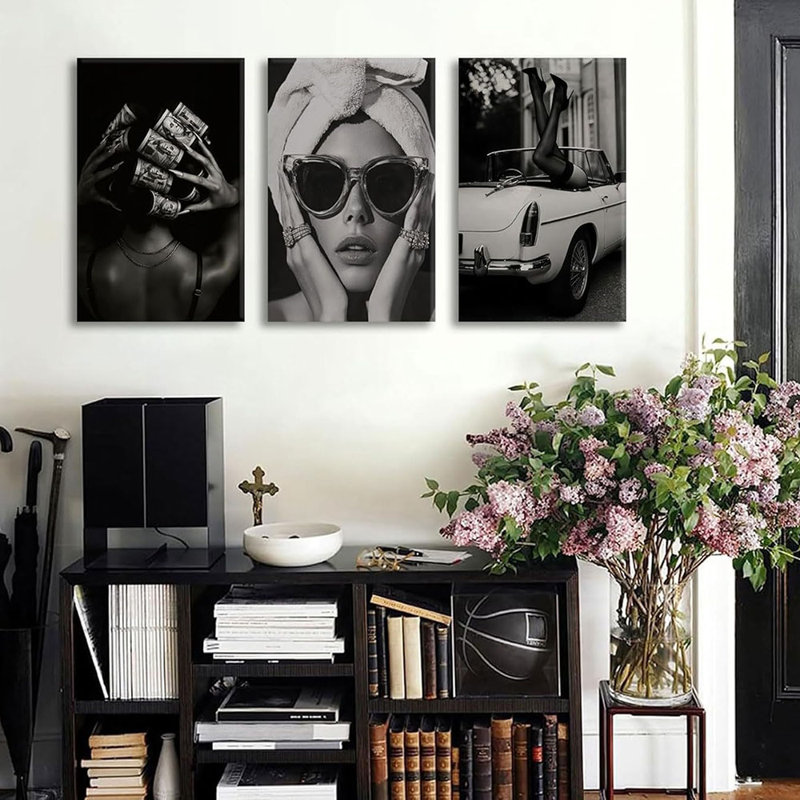 3 Piece Wrapped Canvas Print, 60cm H x 40cm W