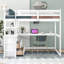 Lit mezzanine avec bureau, tablettes et deux tiroirs intégrés-1002210639