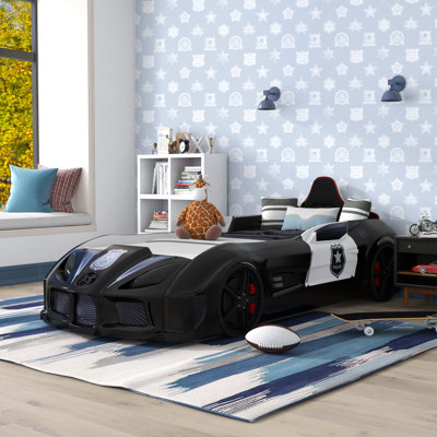 Lunnie Twin Police Car Bed With Lights