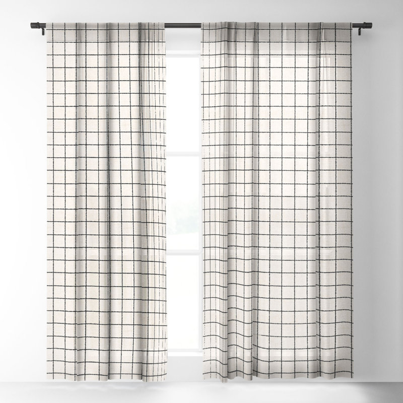 Ensemble de 2 rideaux transparents Holli Zollinger, L 50 po x L 120 po