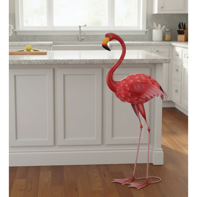 Statue de jardin Artrip Rocker Flamingo, H 43,5 po x l 9 po x P 20 po
