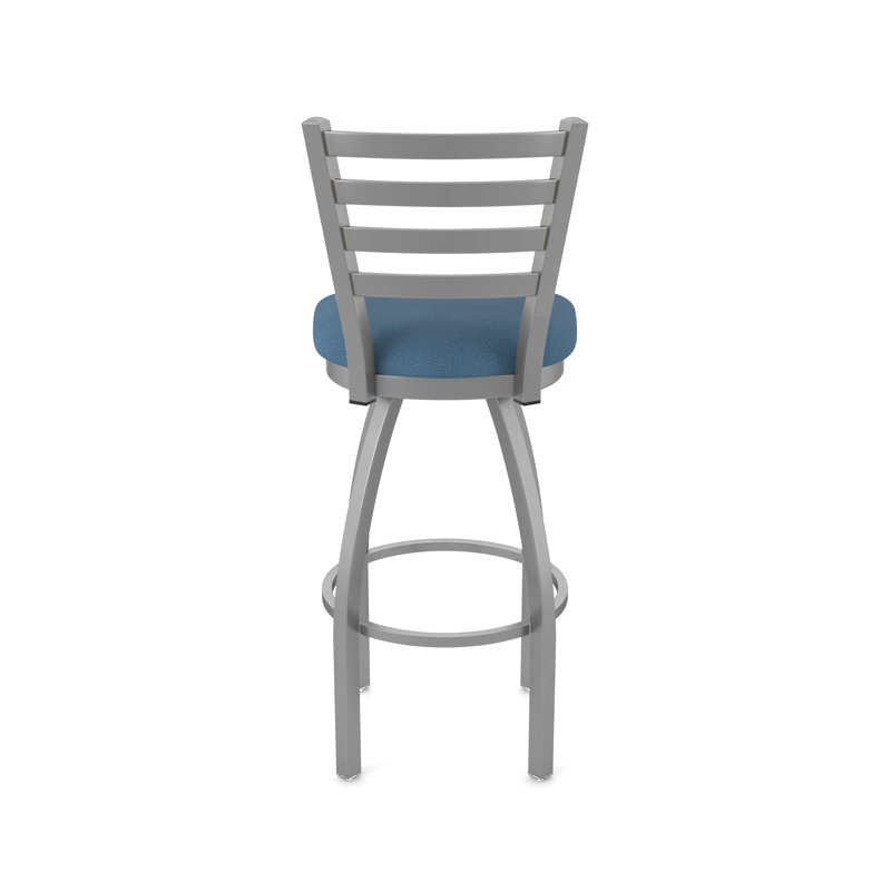 Jackie Swivel Stool, Vinyl-Rein Bay, Stainless, Counter Stool (25" Seat Height)