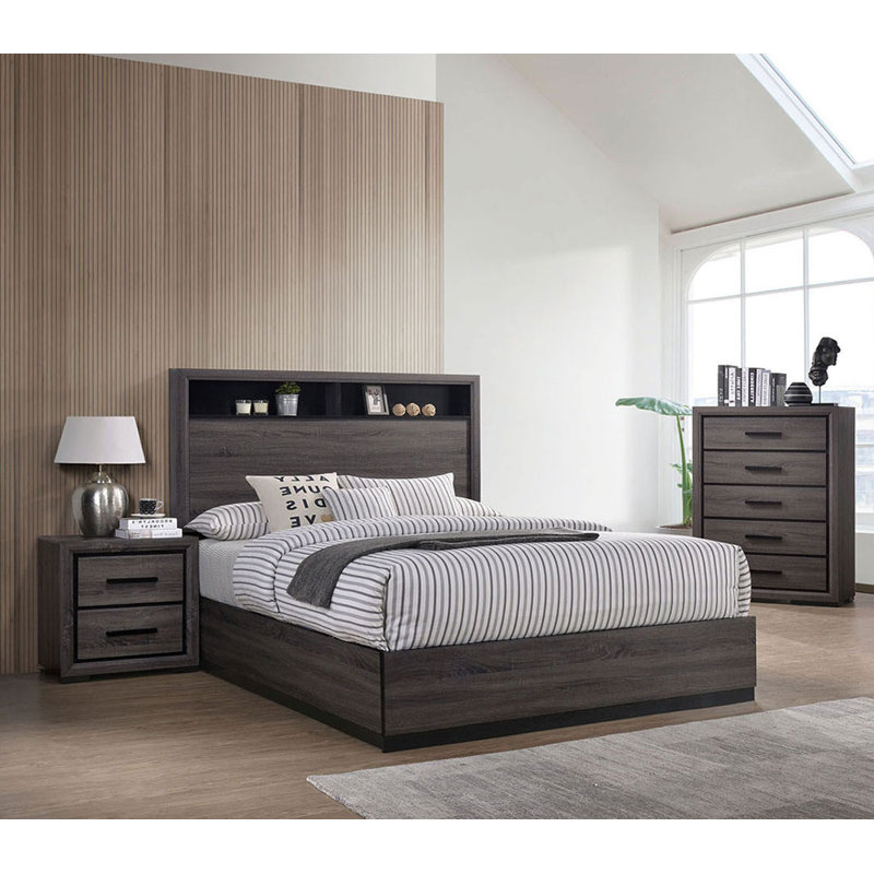 34.6'' W 5 - Drawer Chest In Gray