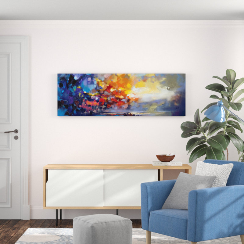 « Molecular Light », reproduction d'art sur toile tendue, H 20 po x l 60 po x P 1,5 po, Toile tendue
