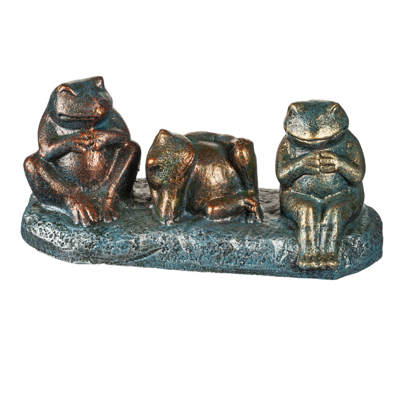 Ensemble de 3 statues grenouilles Nahzir