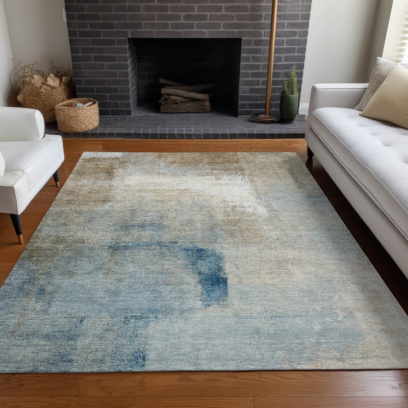 Premium Machine Washable Prisco Taupe Rug, Rectangle 8' x 10'