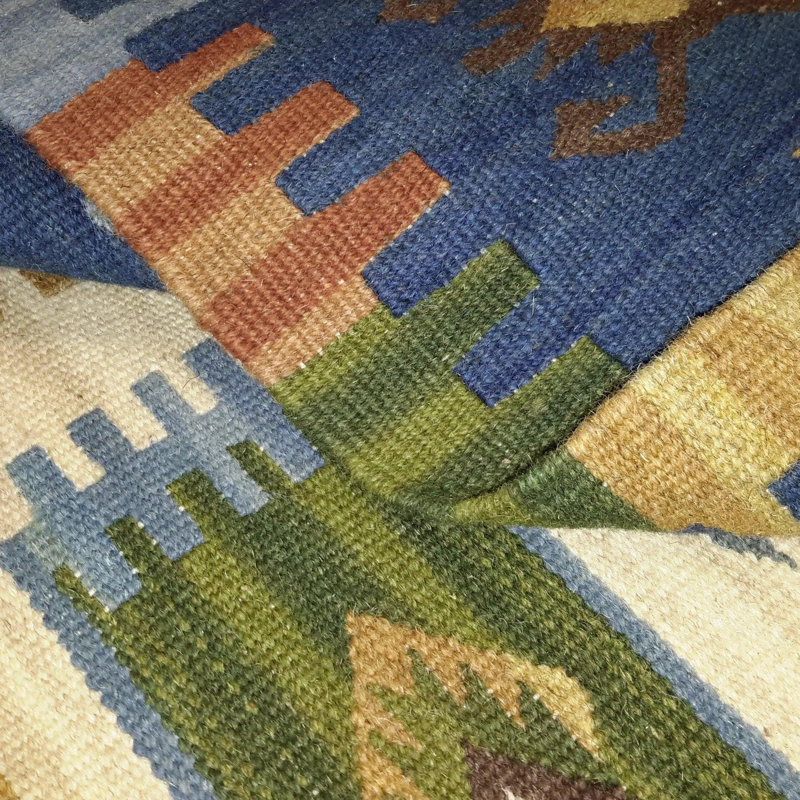 Canvello Hand Made Casual All Over Indo Kilim Rug - 4'0'' X 6'0''