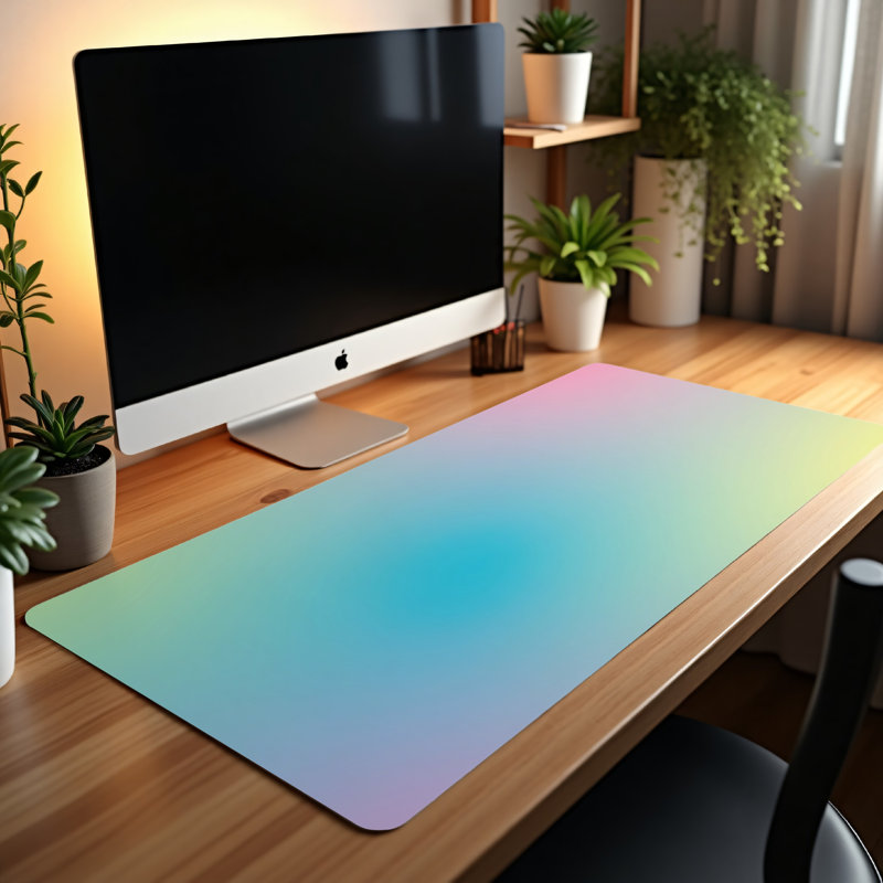 Polyester Desk Pad, 31.5x15.5