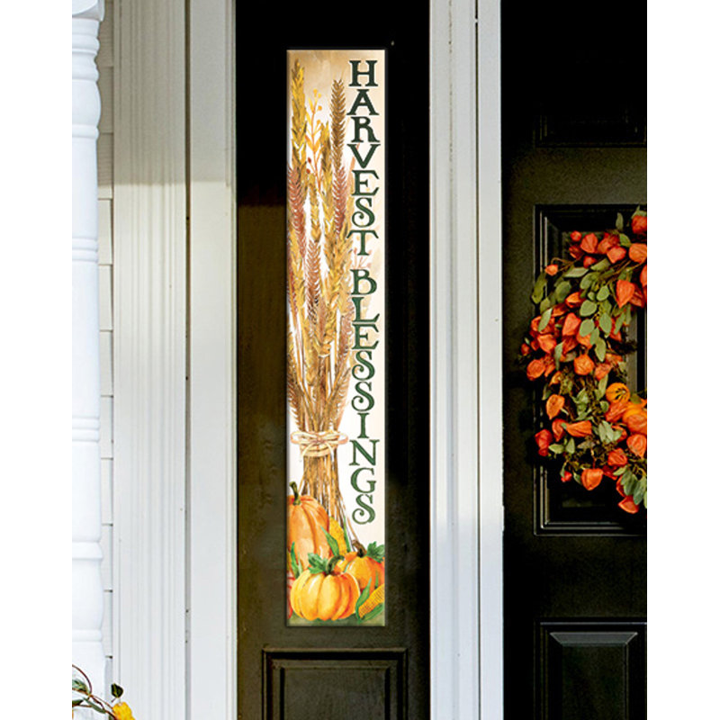Décor de porche en bois Harvest Blessings Autumn